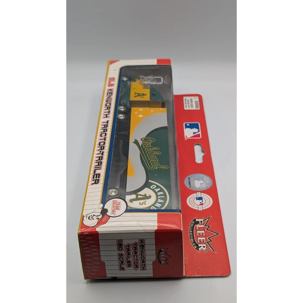 2004 Oakland A's Fleer Collectibles 1:80 scale diecast Kenworth tractor-trailer